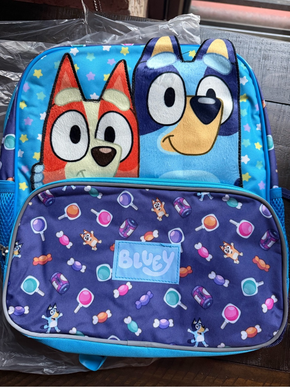 Bluey kids 14” textured backpack